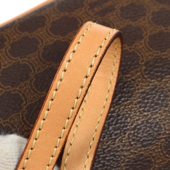 CELINE Macadam Handbag Brown 97893 - Picture 4 of 10